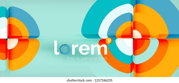 Circle abstract background. Trendy abstract layout template for business or technology presentation or web brochure cover, wallpaper. Vector illustration
