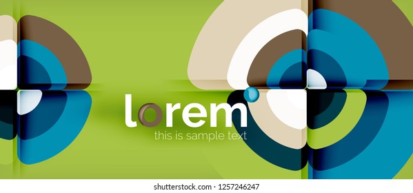 Circle abstract background. Trendy abstract layout template for business or technology presentation or web brochure cover, wallpaper. Vector illustration