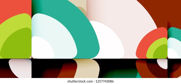 Circle abstract background. Trendy abstract layout template for business or technology presentation or web brochure cover, wallpaper. Vector illustration