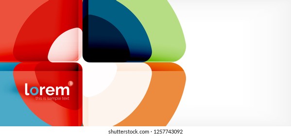Circle abstract background. Trendy abstract layout template for business or technology presentation or web brochure cover, wallpaper. Vector illustration