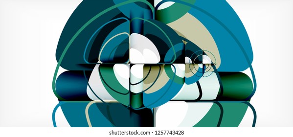 Circle abstract background. Trendy abstract layout template for business or technology presentation or web brochure cover, wallpaper. Vector illustration