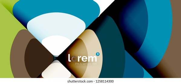 Circle abstract background. Trendy abstract layout template for business or technology presentation or web brochure cover, wallpaper. Vector illustration