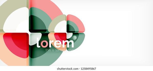 Circle abstract background. Trendy abstract layout template for business or technology presentation or web brochure cover, wallpaper. Vector illustration