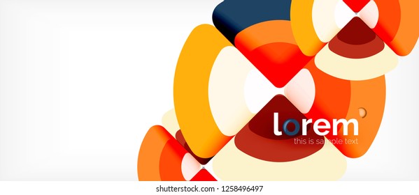 Circle abstract background. Trendy abstract layout template for business or technology presentation or web brochure cover, wallpaper. Vector illustration