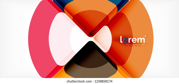 Circle abstract background. Trendy abstract layout template for business or technology presentation or web brochure cover, wallpaper. Vector illustration