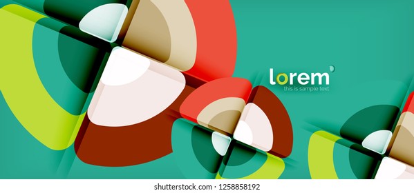 Circle abstract background. Trendy abstract layout template for business or technology presentation or web brochure cover, wallpaper. Vector illustration