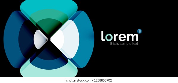 Circle abstract background. Trendy abstract layout template for business or technology presentation or web brochure cover, wallpaper. Vector illustration
