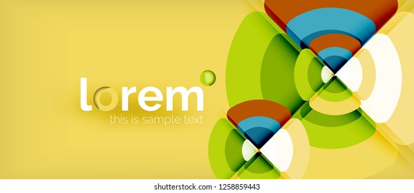 Circle abstract background. Trendy abstract layout template for business or technology presentation or web brochure cover, wallpaper. Vector illustration