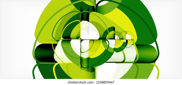 Recorrer el fondo abstracto del círculo. Plantilla de diseño abstracto de moda para presentación de negocios o tecnología o portada de folletos web, fondo de pantalla. Ilustración del vector