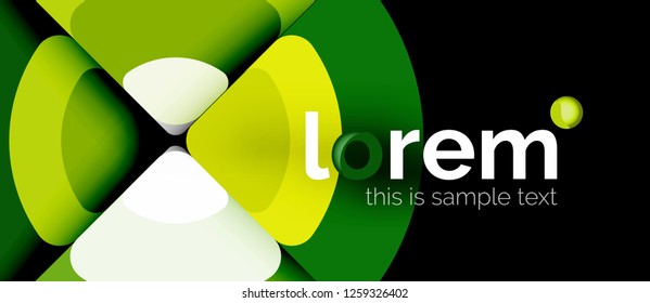 Circle abstract background. Trendy abstract layout template for business or technology presentation or web brochure cover, wallpaper. Vector illustration
