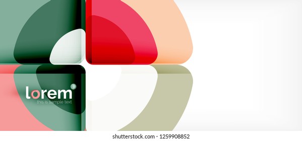 Recorrer el fondo abstracto del círculo. Plantilla de diseño abstracto de moda para presentación de negocios o tecnología o portada de folletos web, fondo de pantalla. Ilustración del vector