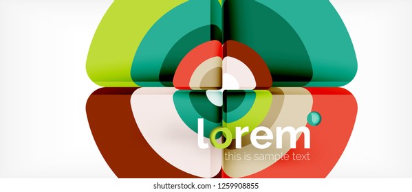 Circle abstract background. Trendy abstract layout template for business or technology presentation or web brochure cover, wallpaper. Vector illustration