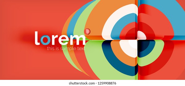 Circle abstract background. Trendy abstract layout template for business or technology presentation or web brochure cover, wallpaper. Vector illustration