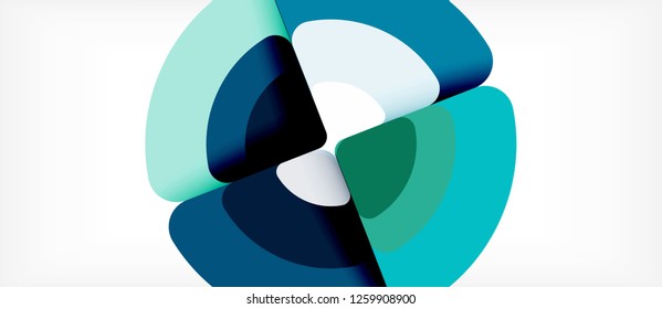 Circle abstrakter Hintergrund. Trendy abstrakte Layout-Vorlage für Geschäfts- oder Technologiepräsentation oder Web-Broschüre Titelbild, Bildschirmhintergrund. Vektorgrafik