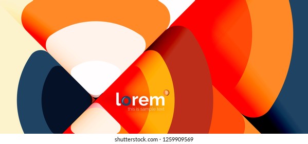 Circle abstract background. Trendy abstract layout template for business or technology presentation or web brochure cover, wallpaper. Vector illustration