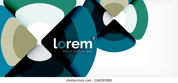 Circle abstract background. Trendy abstract layout template for business or technology presentation or web brochure cover, wallpaper. Vector illustration