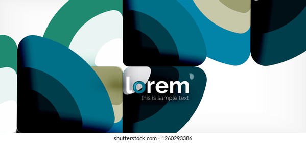 Recorrer el fondo abstracto del círculo. Plantilla de diseño abstracto de moda para presentación de negocios o tecnología o portada de folletos web, fondo de pantalla. Ilustración del vector