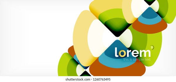 Recorrer el fondo abstracto del círculo. Plantilla de diseño abstracto de moda para presentación de negocios o tecnología o portada de folletos web, fondo de pantalla. Ilustración del vector