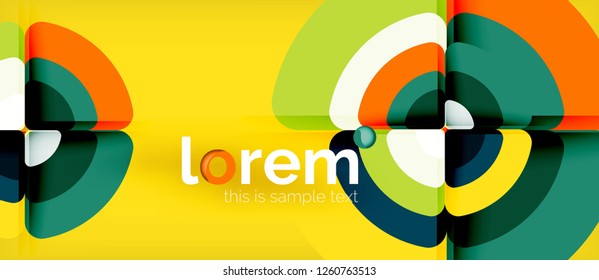 Circle abstract background. Trendy abstract layout template for business or technology presentation or web brochure cover, wallpaper. Vector illustration