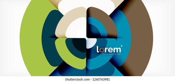 Circle abstract background. Trendy abstract layout template for business or technology presentation or web brochure cover, wallpaper. Vector illustration