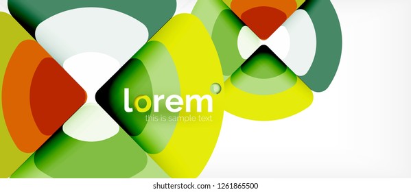 Circle abstract background. Trendy abstract layout template for business or technology presentation or web brochure cover, wallpaper. Vector illustration