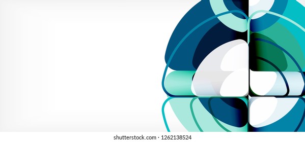 Circle abstract background. Trendy abstract layout template for business or technology presentation or web brochure cover, wallpaper. Vector illustration