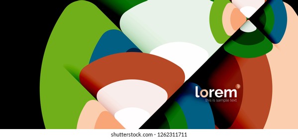 Circle abstract background. Trendy abstract layout template for business or technology presentation or web brochure cover, wallpaper. Vector illustration