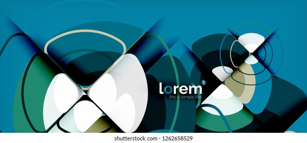 Circle abstract background. Trendy abstract layout template for business or technology presentation or web brochure cover, wallpaper. Vector illustration