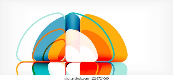 Circle abstract background. Trendy abstract layout template for business or technology presentation or web brochure cover, wallpaper. Vector illustration