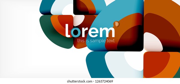 Circle abstract background. Trendy abstract layout template for business or technology presentation or web brochure cover, wallpaper. Vector illustration