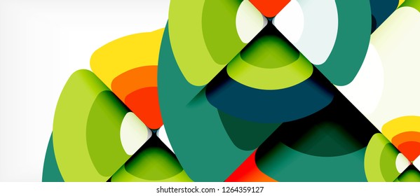 Circle abstract background. Trendy abstract layout template for business or technology presentation or web brochure cover, wallpaper. Vector illustration