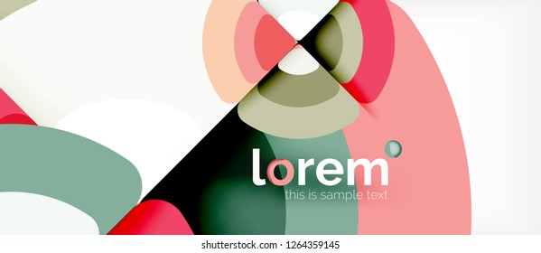 Circle abstract background. Trendy abstract layout template for business or technology presentation or web brochure cover, wallpaper. Vector illustration