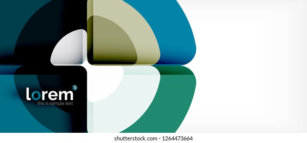 Circle abstract background. Trendy abstract layout template for business or technology presentation or web brochure cover, wallpaper. Vector illustration