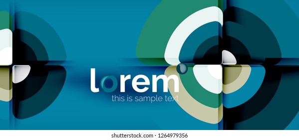 Circle abstract background. Trendy abstract layout template for business or technology presentation or web brochure cover, wallpaper. Vector illustration