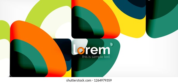 Circle abstract background. Trendy abstract layout template for business or technology presentation or web brochure cover, wallpaper. Vector illustration