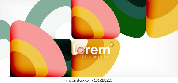 Circle abstract background. Trendy abstract layout template for business or technology presentation or web brochure cover, wallpaper. Vector illustration