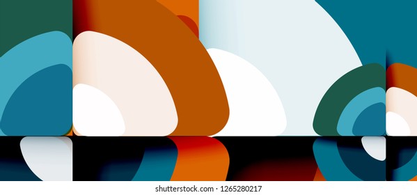 Circle abstract background. Trendy abstract layout template for business or technology presentation or web brochure cover, wallpaper. Vector illustration