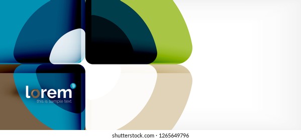 Circle abstract background. Trendy abstract layout template for business or technology presentation or web brochure cover, wallpaper. Vector illustration