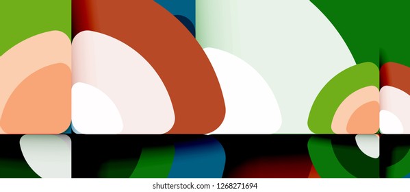 Circle abstract background. Trendy abstract layout template for business or technology presentation or web brochure cover, wallpaper. Vector illustration