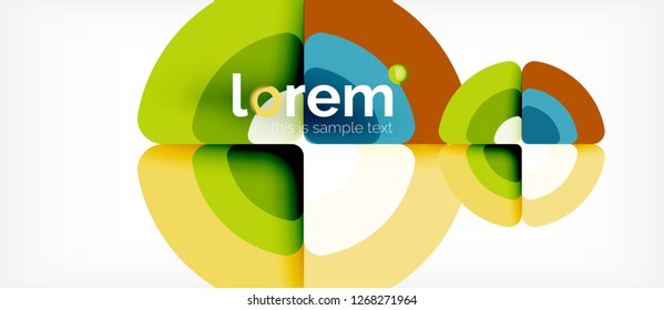 Circle abstract background. Trendy abstract layout template for business or technology presentation or web brochure cover, wallpaper. Vector illustration