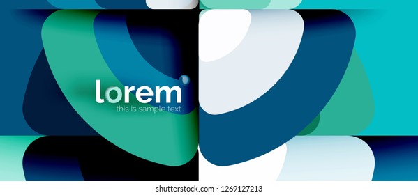 Circle abstract background. Trendy abstract layout template for business or technology presentation or web brochure cover, wallpaper. Vector illustration