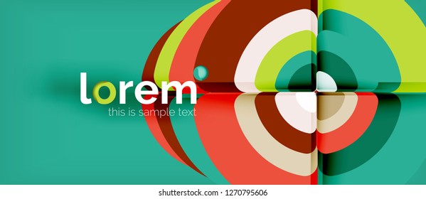 Circle abstract background. Trendy abstract layout template for business or technology presentation or web brochure cover, wallpaper. Vector illustration