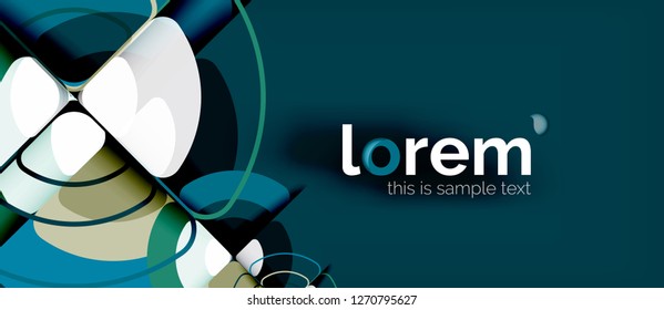Circle abstract background. Trendy abstract layout template for business or technology presentation or web brochure cover, wallpaper. Vector illustration