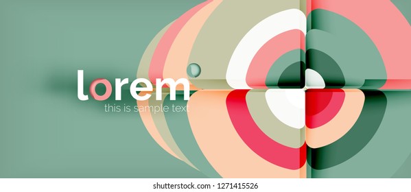 Circle abstract background. Trendy abstract layout template for business or technology presentation or web brochure cover, wallpaper. Vector illustration