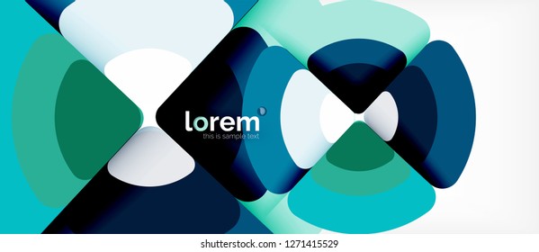 Circle abstrakter Hintergrund. Trendy abstrakte Layout-Vorlage für Geschäfts- oder Technologiepräsentation oder Web-Broschüre Titelbild, Bildschirmhintergrund. Vektorgrafik