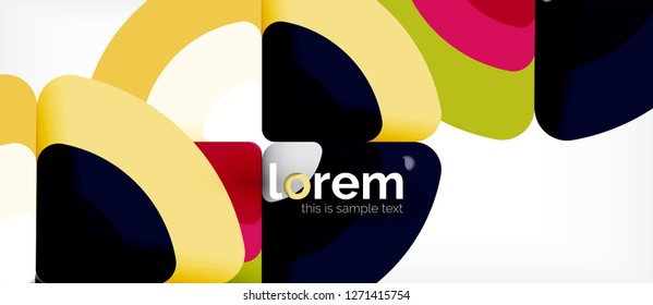 Circle abstract background. Trendy abstract layout template for business or technology presentation or web brochure cover, wallpaper. Vector illustration