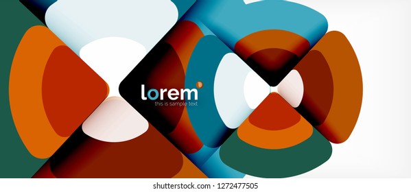 Circle abstract background. Trendy abstract layout template for business or technology presentation or web brochure cover, wallpaper. Vector illustration