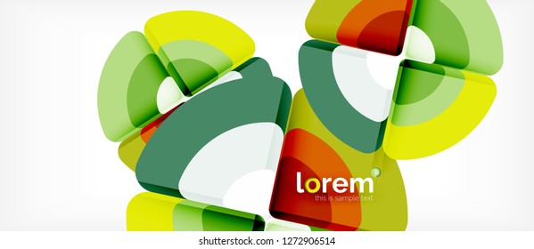 Circle abstract background. Trendy abstract layout template for business or technology presentation or web brochure cover, wallpaper. Vector illustration