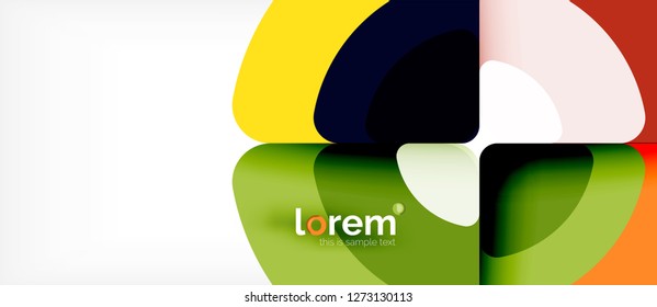 Circle abstract background. Trendy abstract layout template for business or technology presentation or web brochure cover, wallpaper. Vector illustration