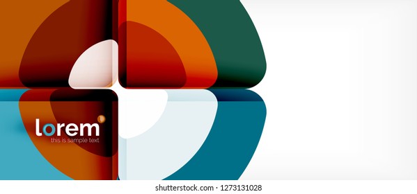 Circle abstract background. Trendy abstract layout template for business or technology presentation or web brochure cover, wallpaper. Vector illustration